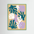 Green Wood Cutout Botanicals