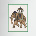 Green Wood Decorated Horse