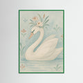 Green Wood Delicate Swan