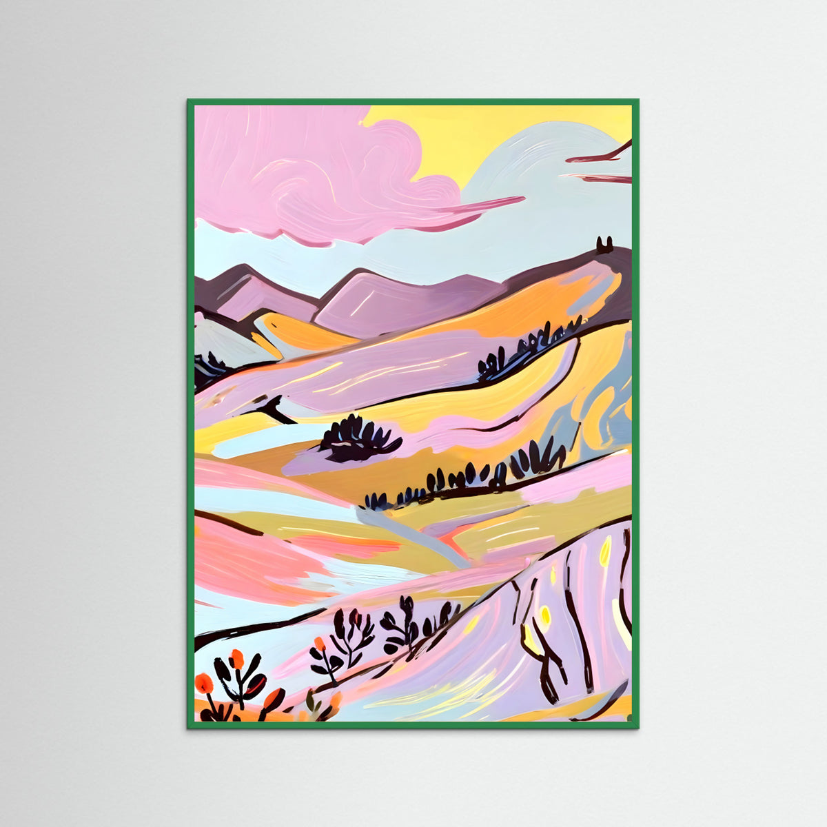 Green Wood Delicious Landscape Poster