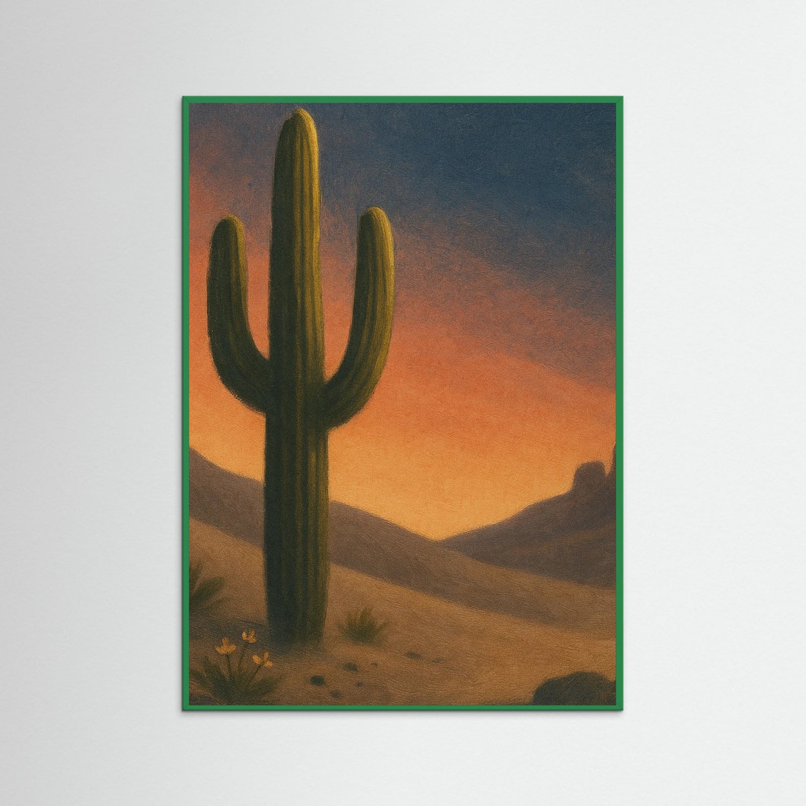 Green Wood Desert Dusk