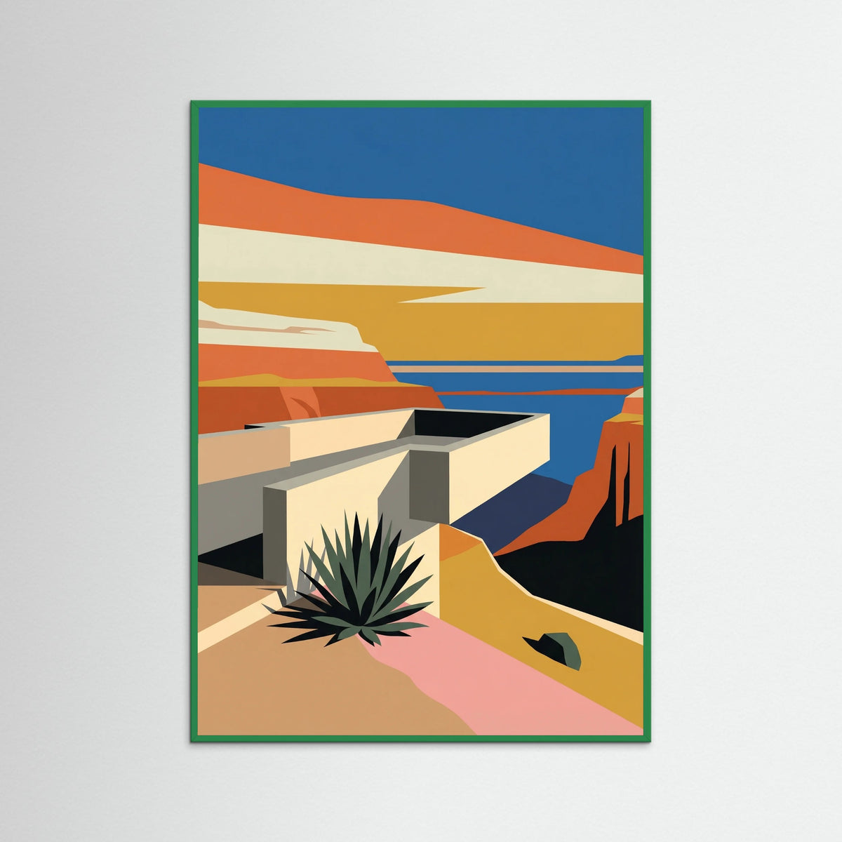 Green Wood Desert Modern View