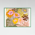 Green Wood Design for a happy life retro colors Poster