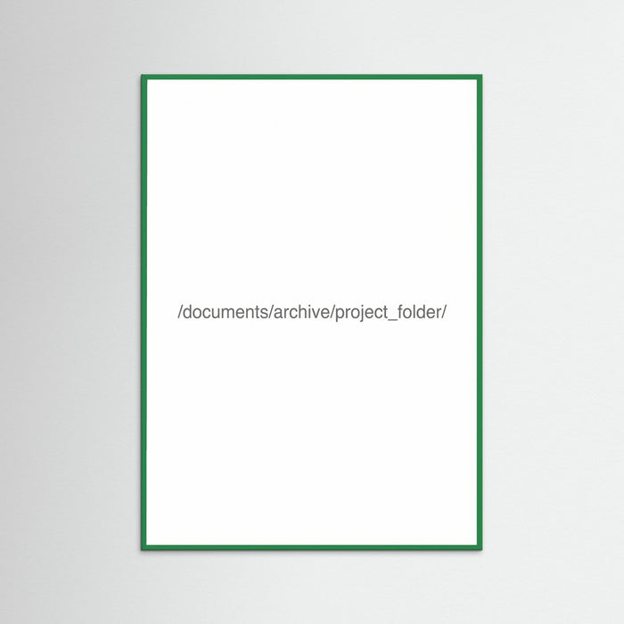 Green Wood Digital File Label