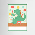 Green Wood Dino Painter