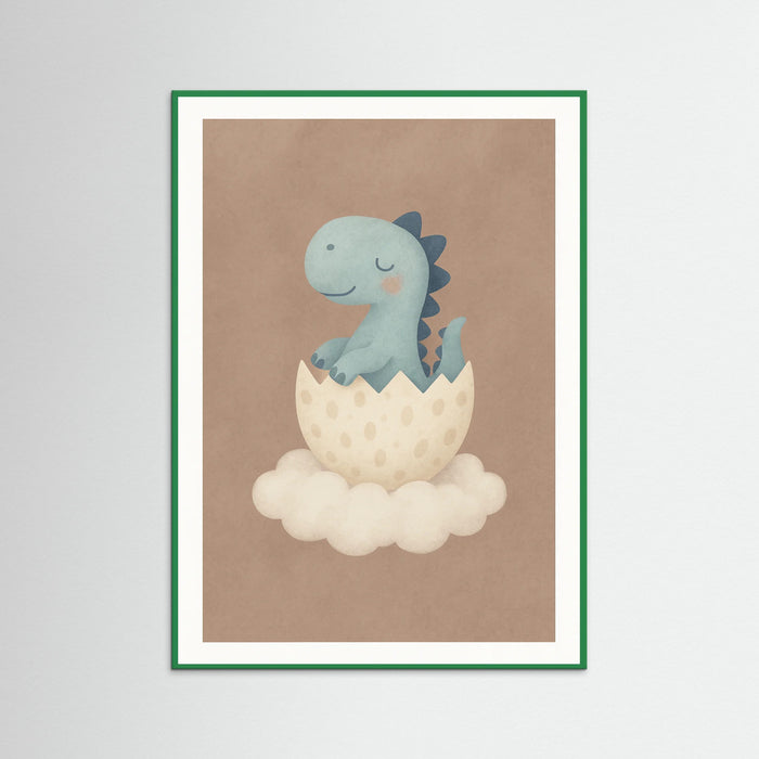 Green Wood Dinosaur Hatchling