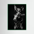 Green Wood Dior Doberman