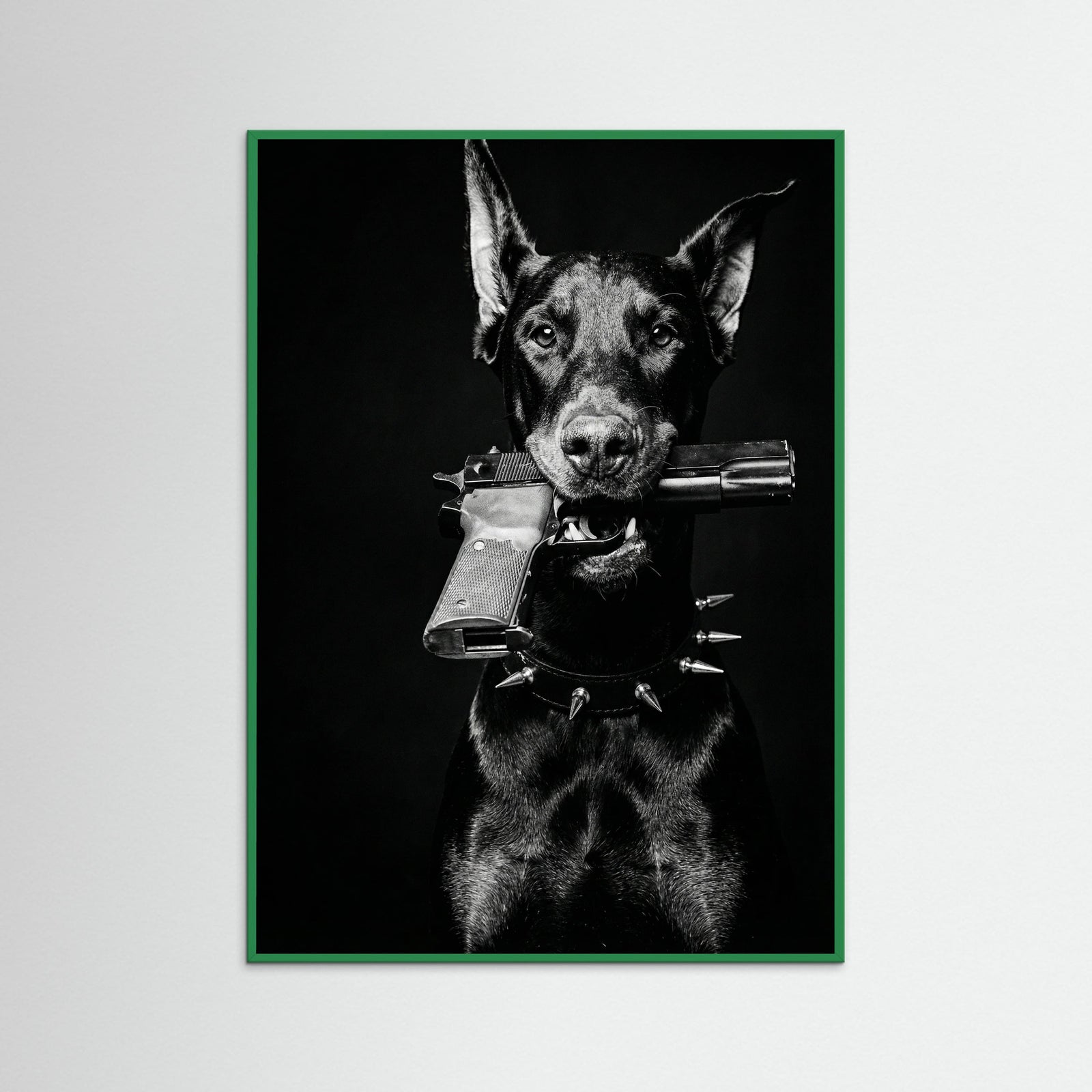 Green Wood Dior Doberman
