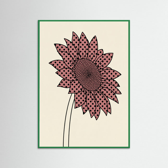 Dotted Mushroom Whimsy – póster e impresión artística