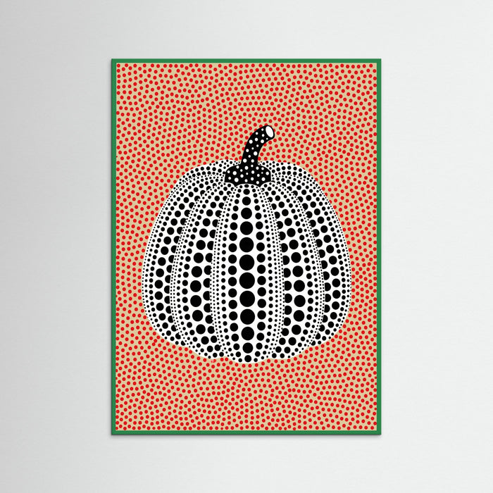 Green Wood Dotted Pumpkin Pop