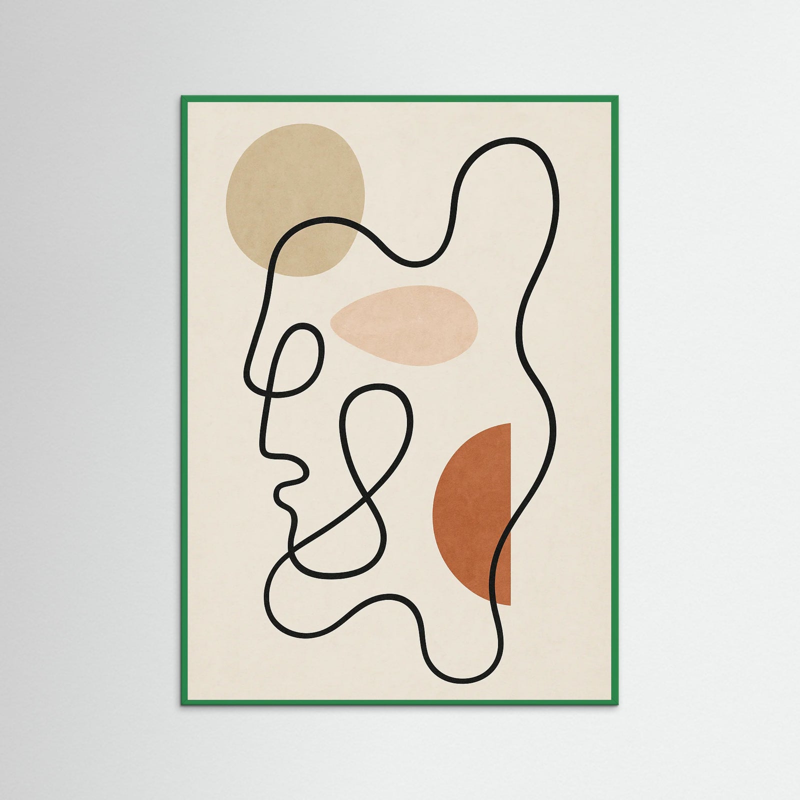 Green Wood Dreamlike Outline