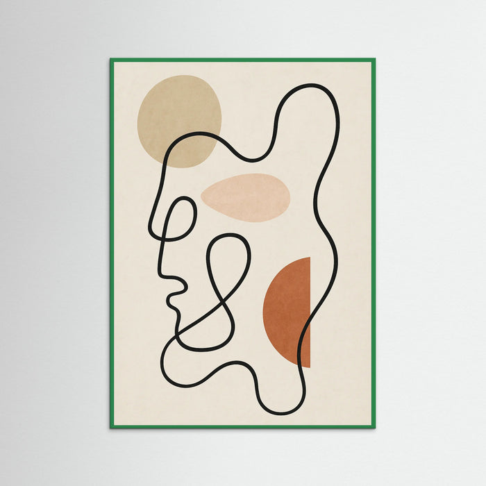 Green Wood Dreamlike Outline