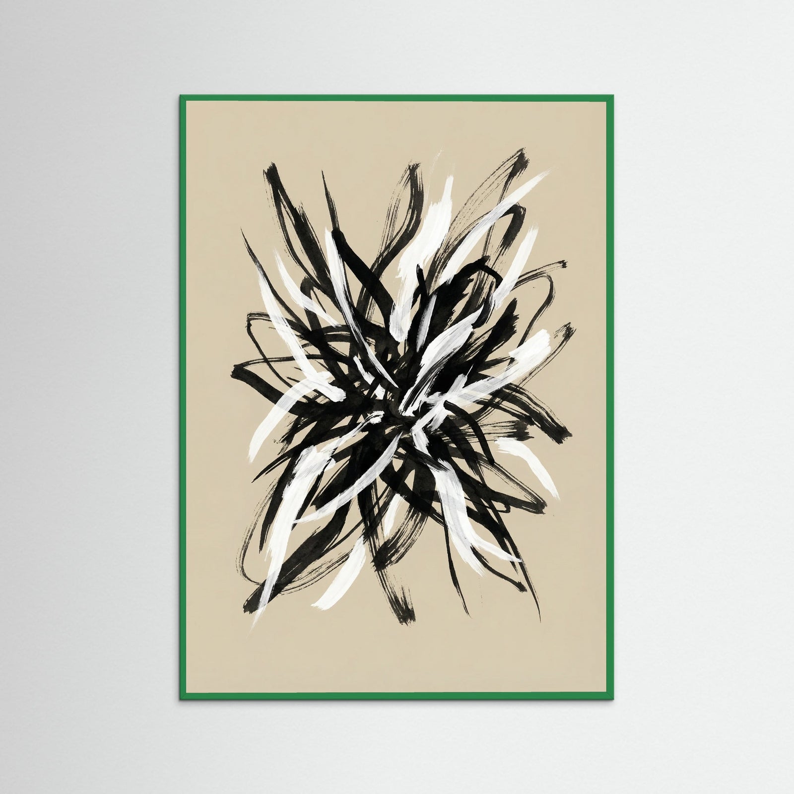 Green Wood Dynamic Brushwork