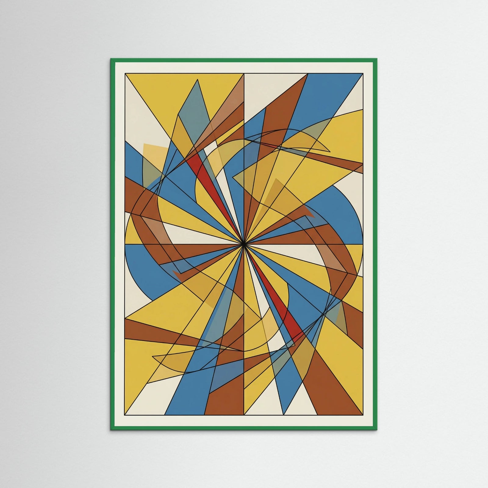 Green Wood Dynamic Geometric Forms