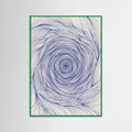 Green Wood Dynamic Indigo Swirl