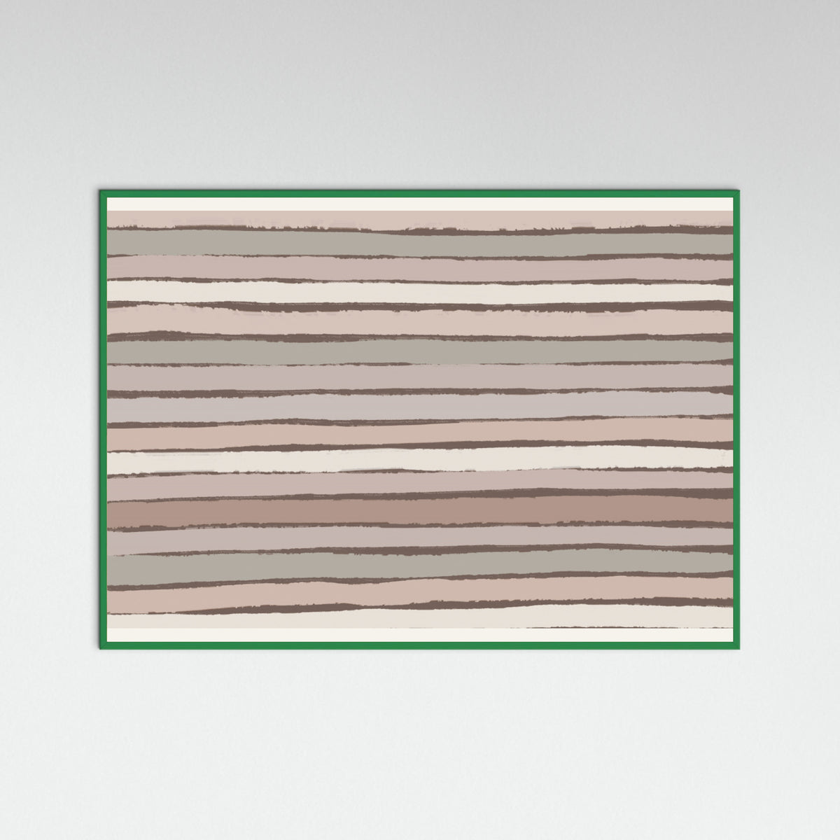 Green Wood Earthy Stripes Poster
