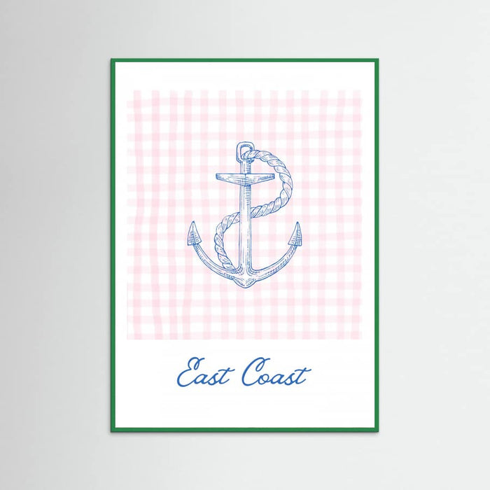East Coast Anchor Poster – plakat og kunsttryk