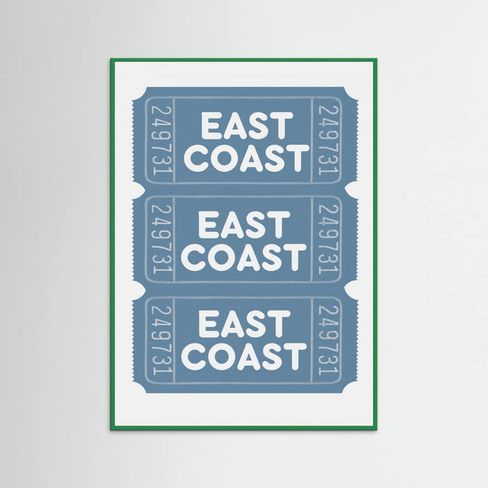 East Coast Tickets Poster – poster and art print