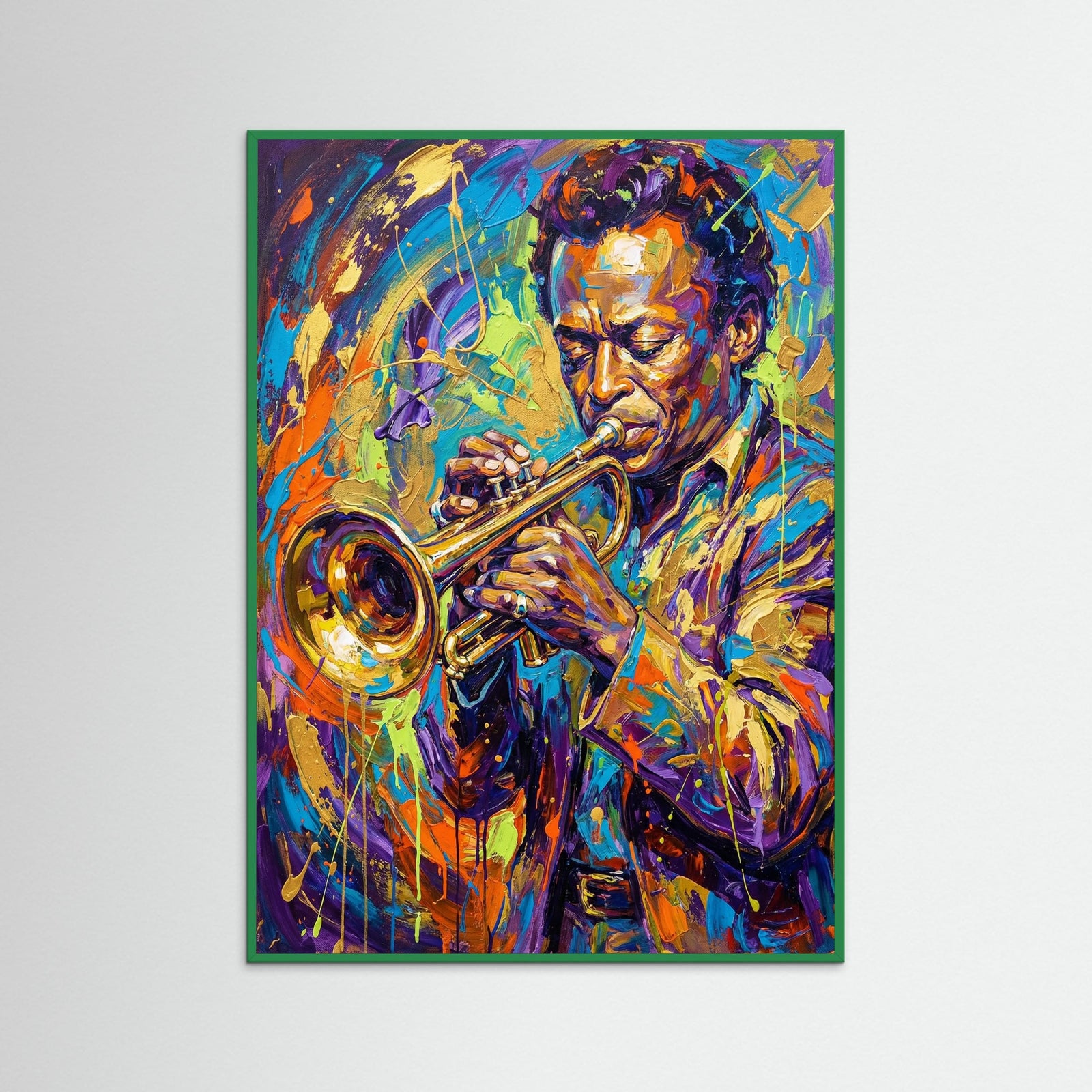 Green Wood Electric Hues