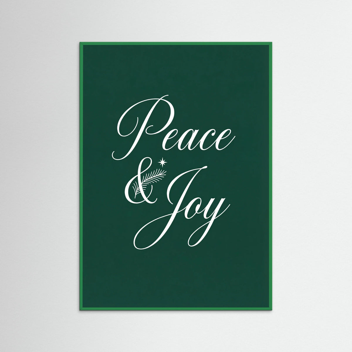 Green Wood Elegant Christmas Script