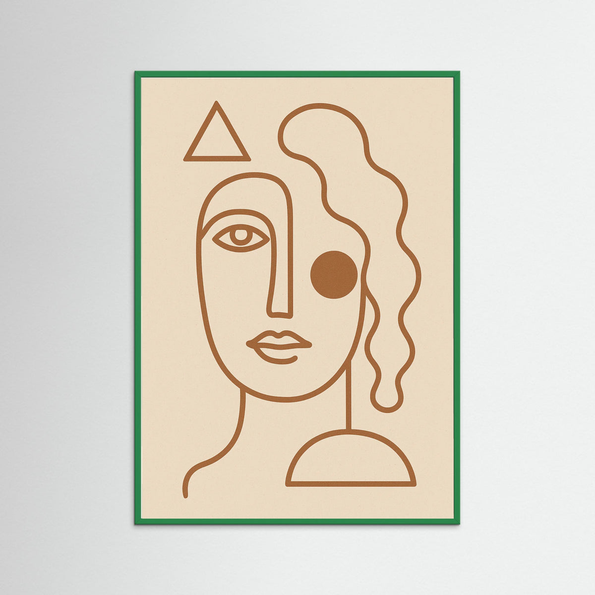 Green Wood Elegant Curve