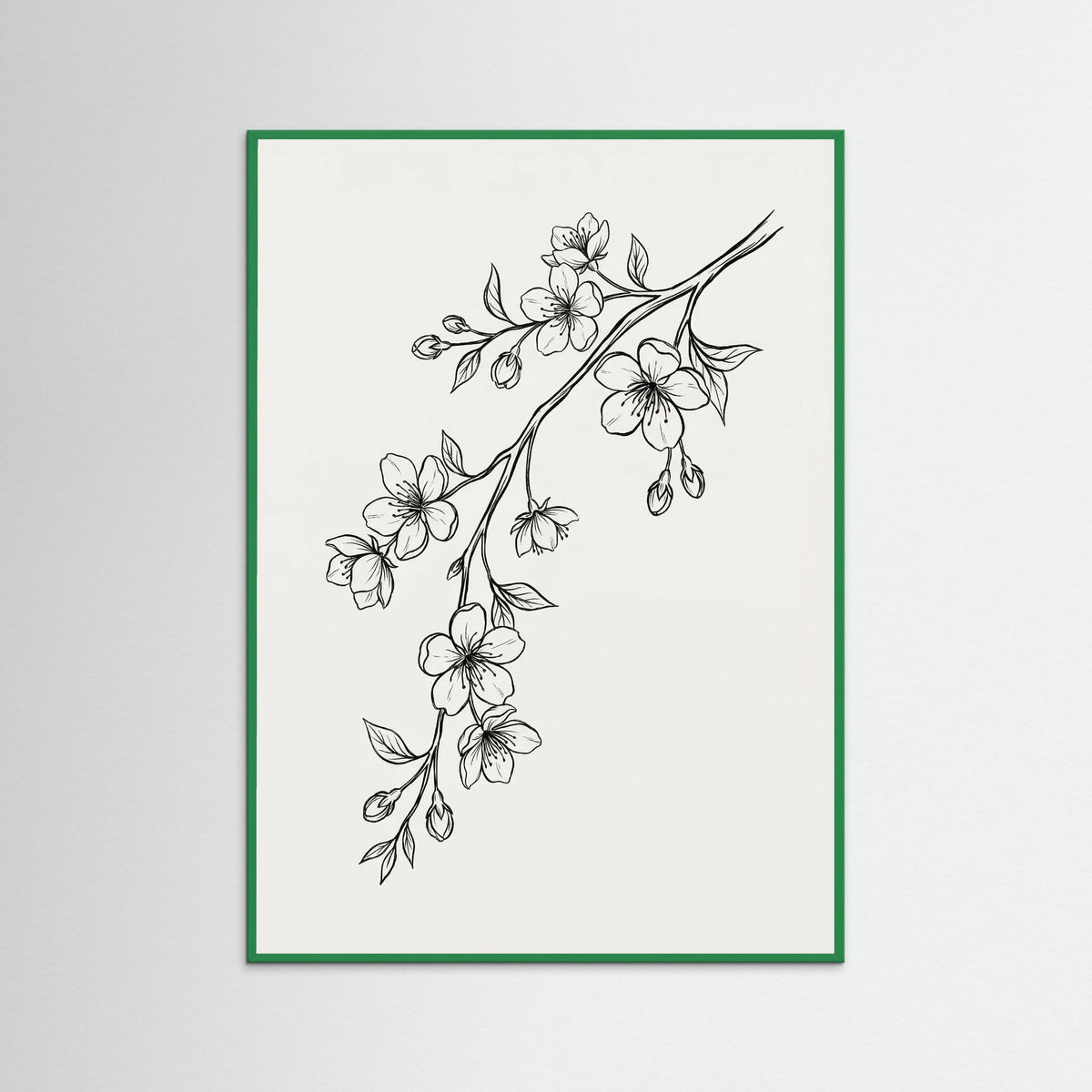 Green Wood Elegant Florals