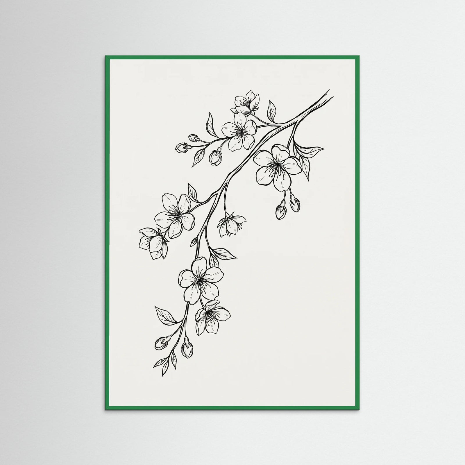 Green Wood Elegant Florals