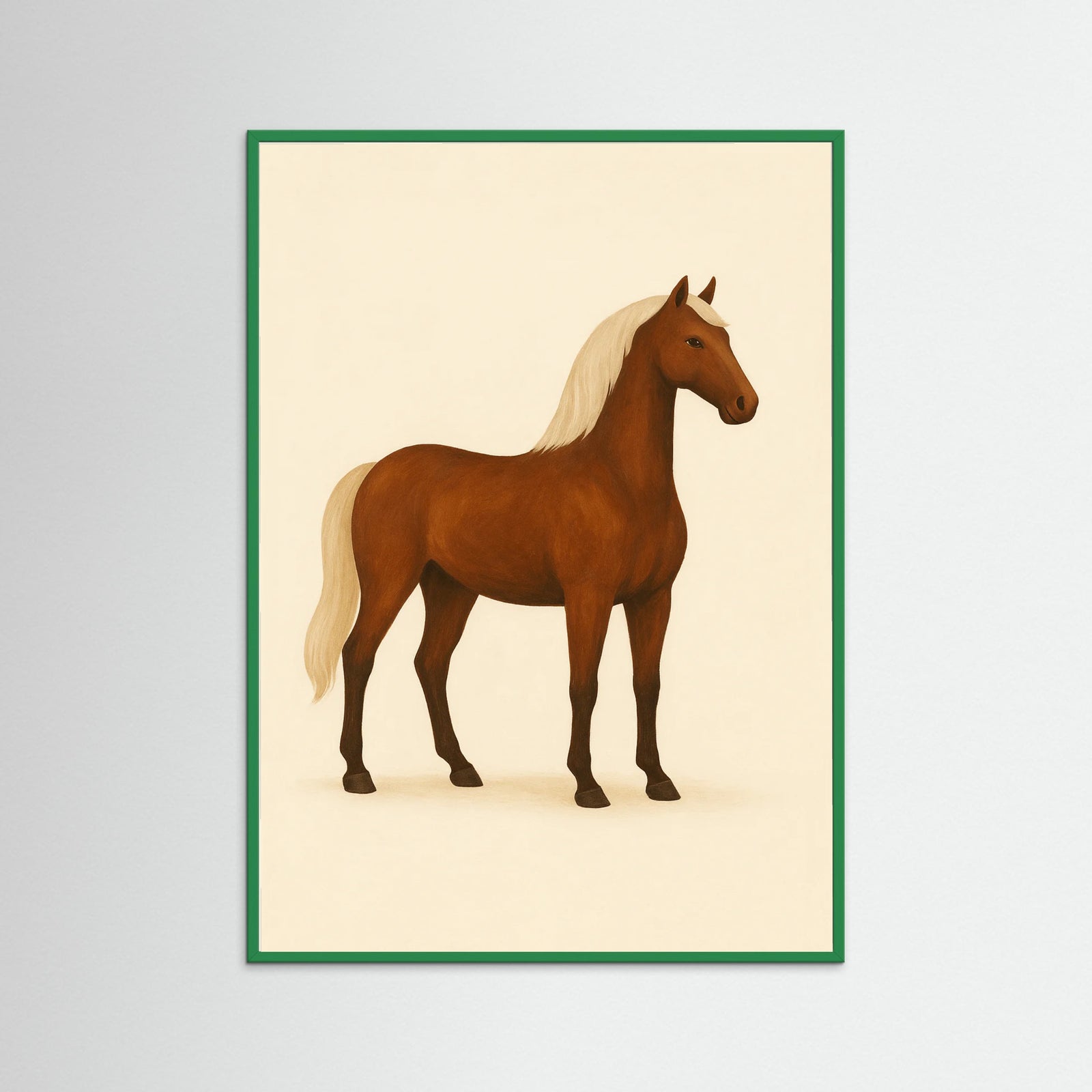 Green Wood Elegant Horse