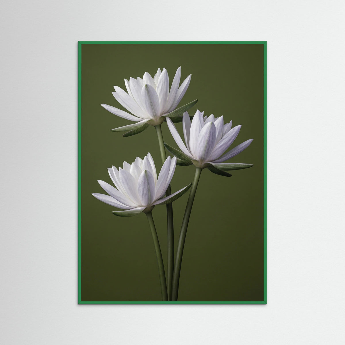 Green Wood Elegant Irises