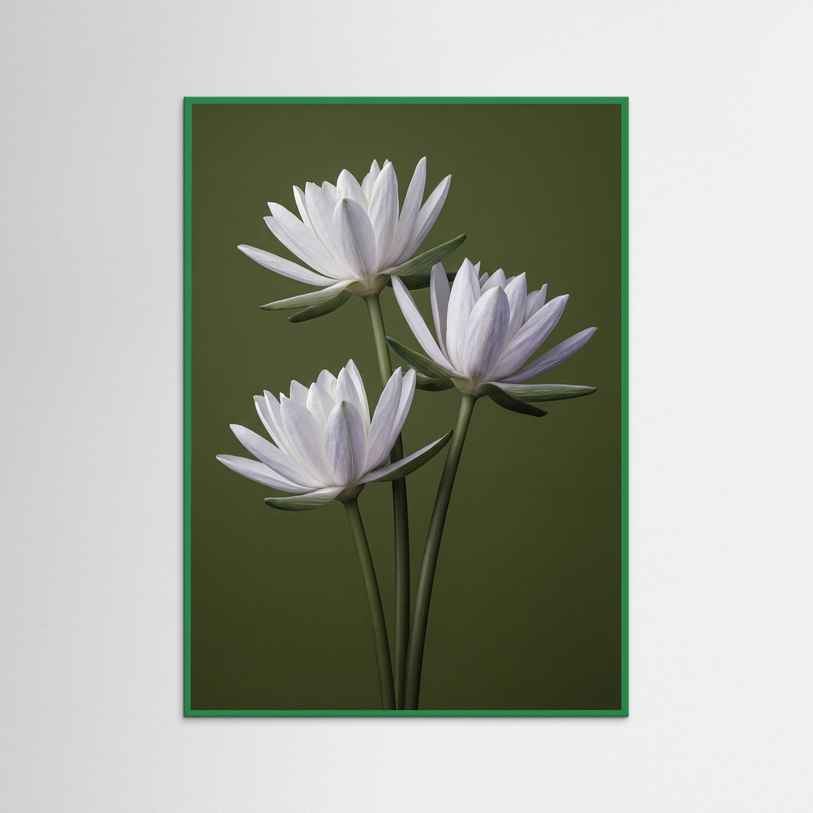 Green Wood Elegant Irises