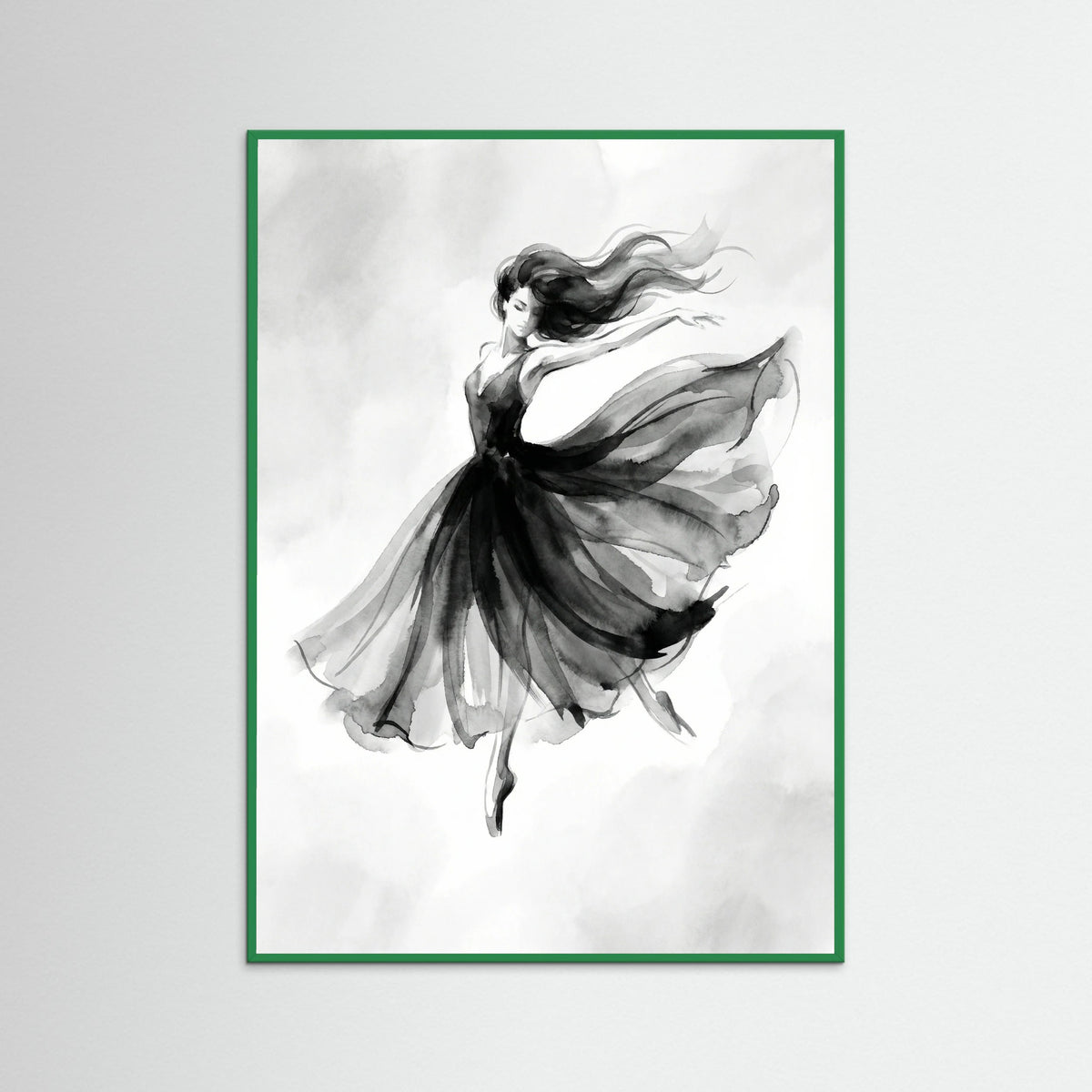 Green Wood Elegant Silhouette
