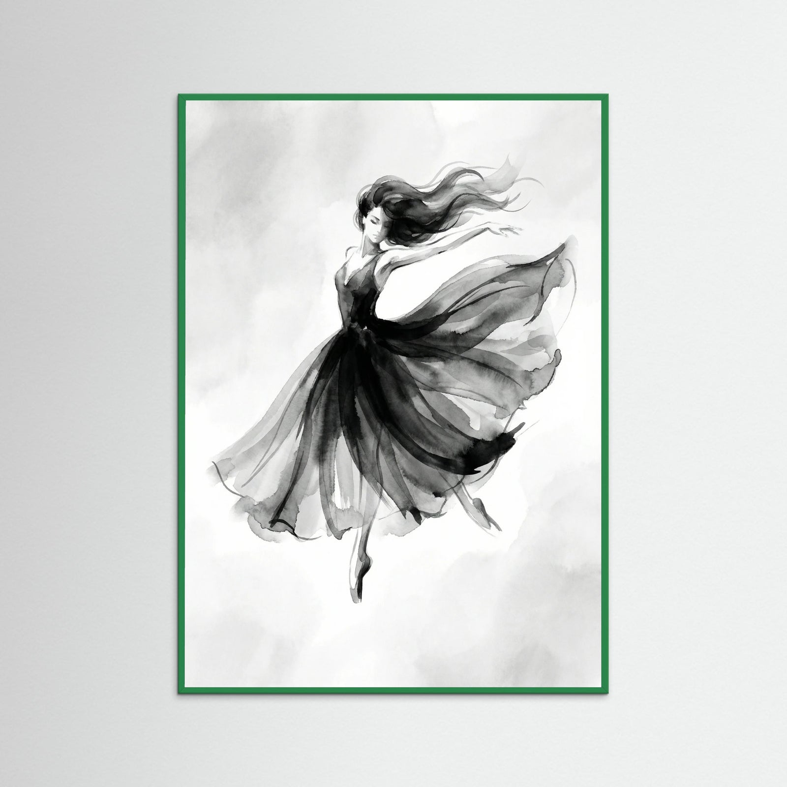 Green Wood Elegant Silhouette