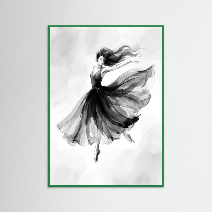 Green Wood Elegant Silhouette