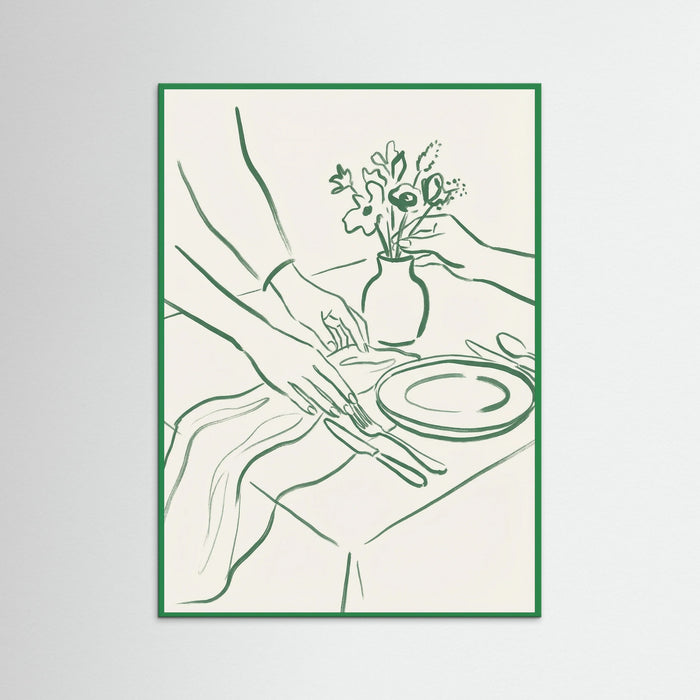 Green Wood Elegant Toasts