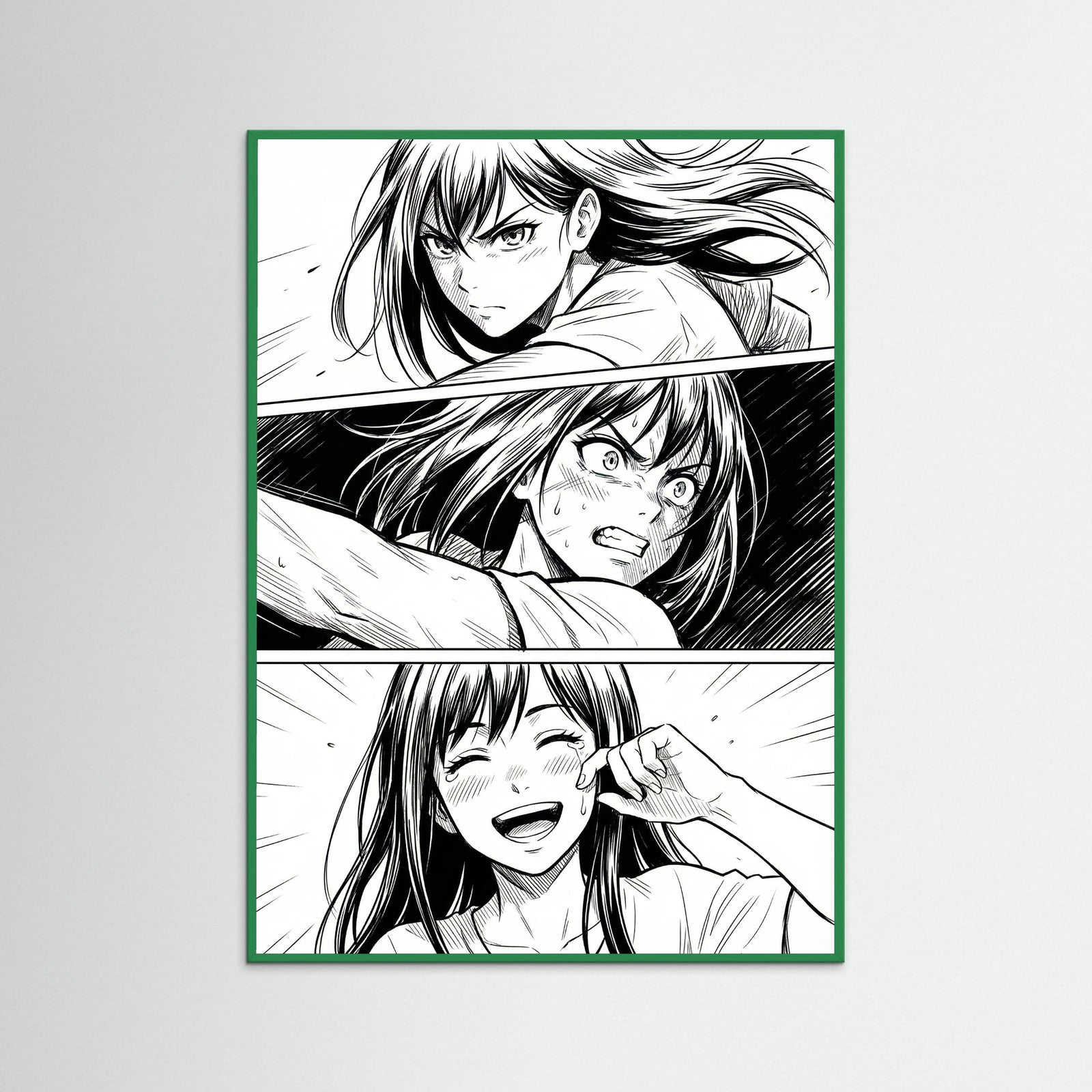 Green Wood Emotional Manga Gaze