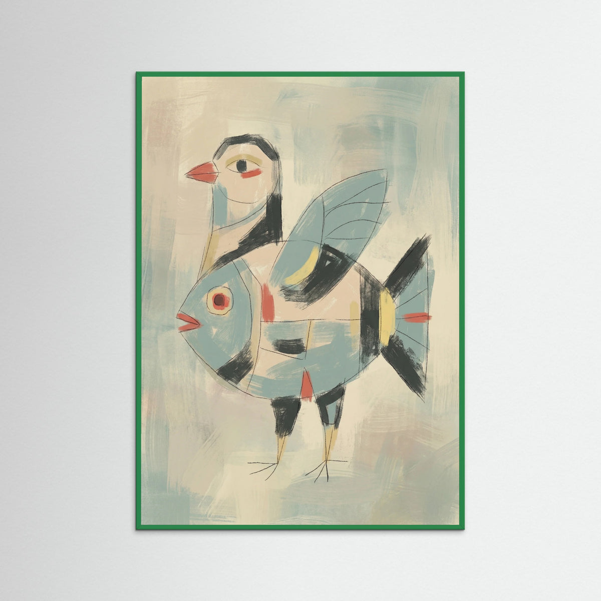 Green Wood Enigmatic Klee Portrait