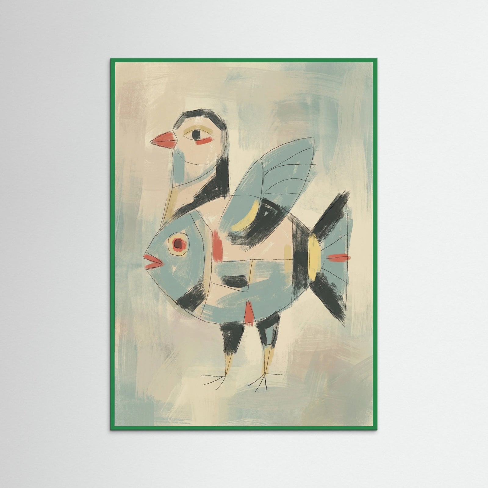 Green Wood Enigmatic Klee Portrait