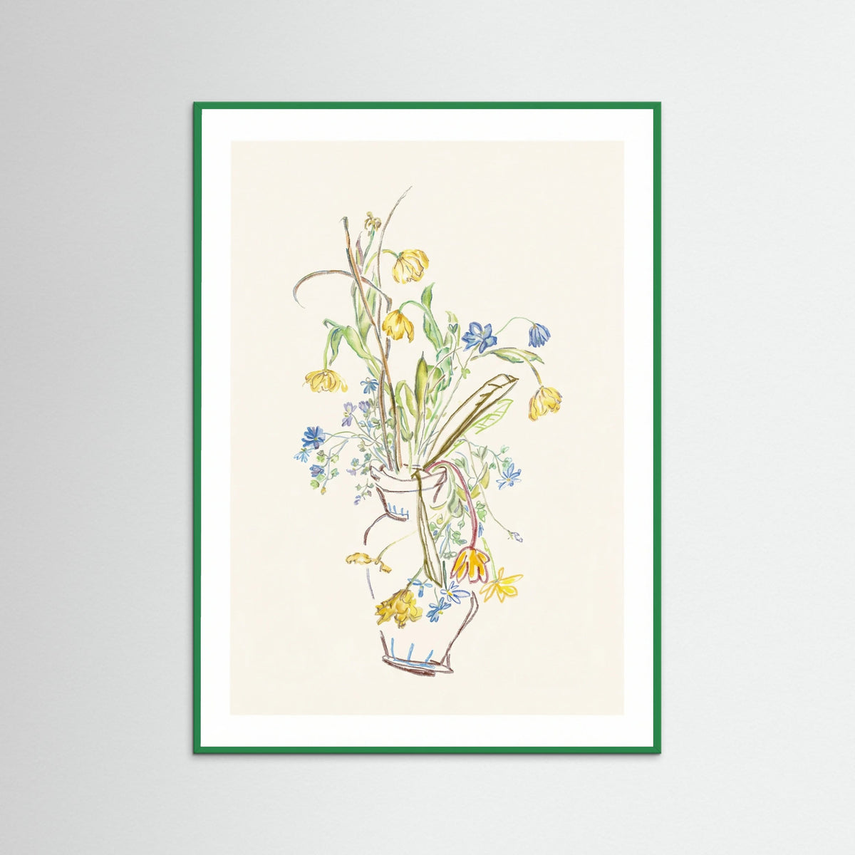 Green Wood Ephemeral Blossom Sketch