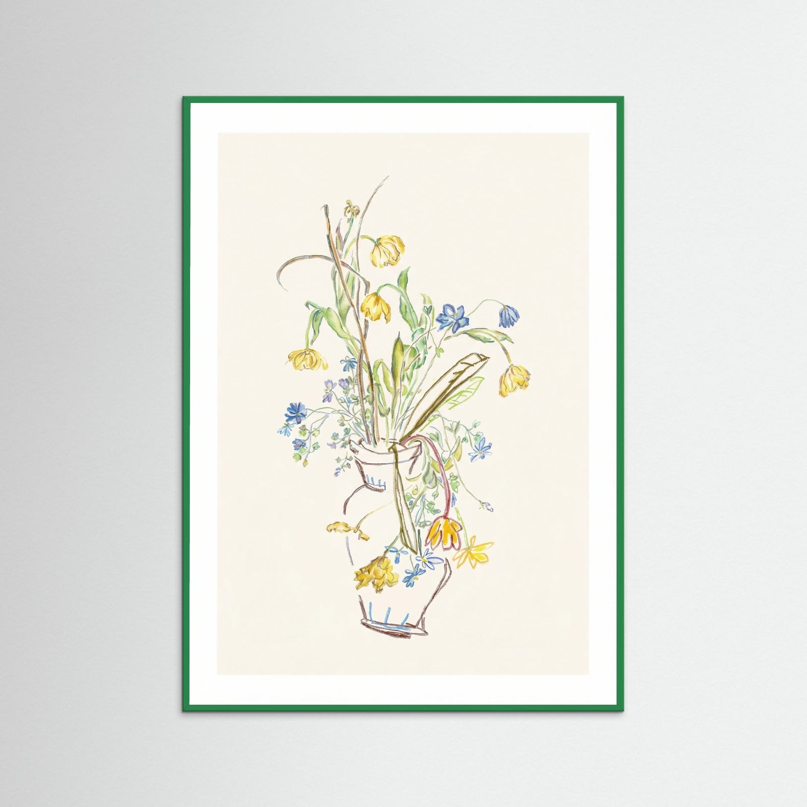 Green Wood Ephemeral Blossom Sketch