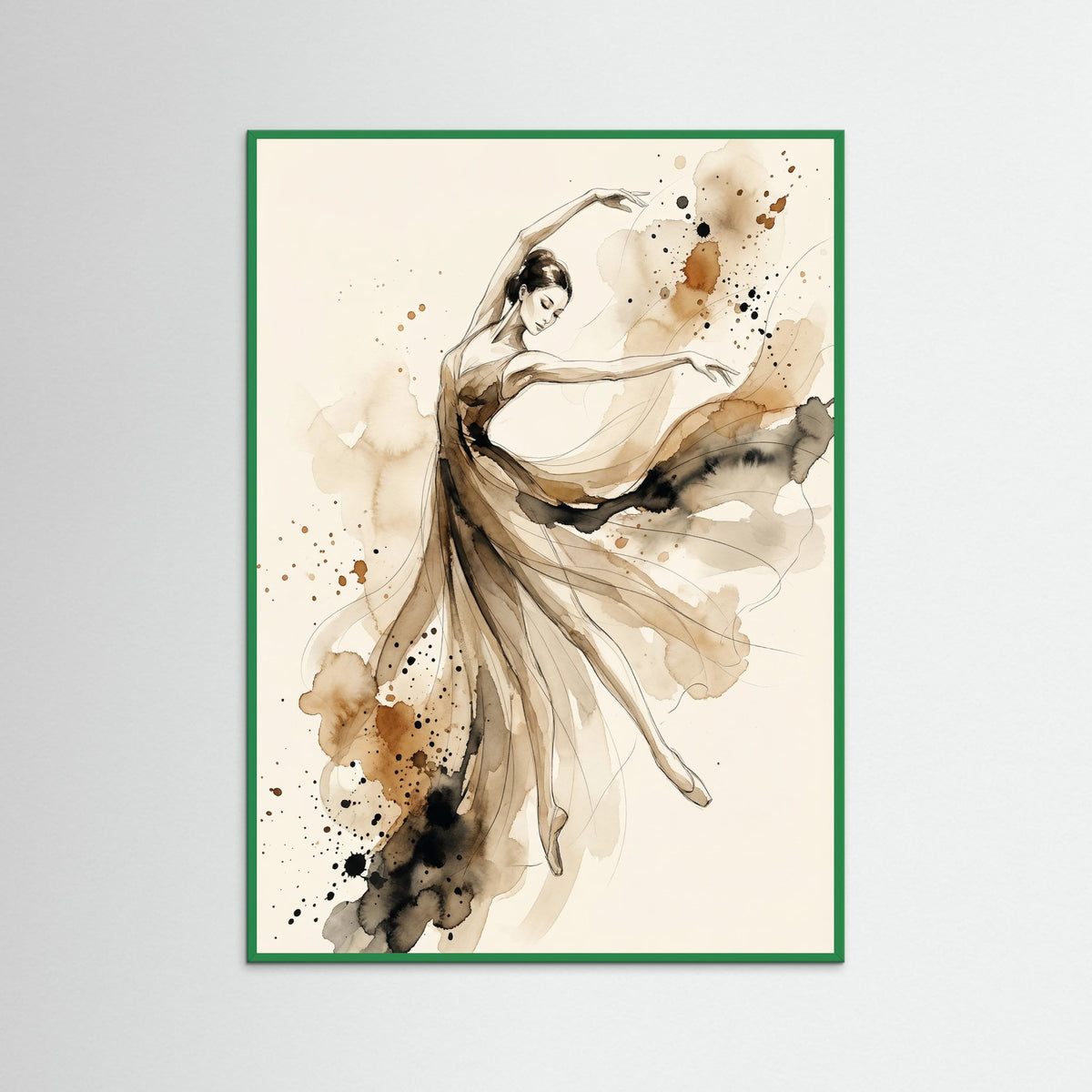 Green Wood Ethereal Silhouette