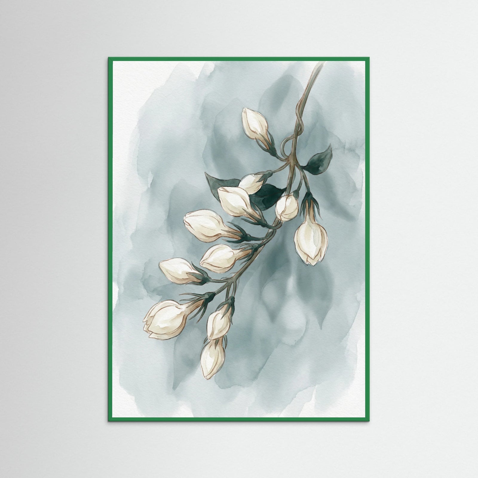 Green Wood Ethereal White Bloom