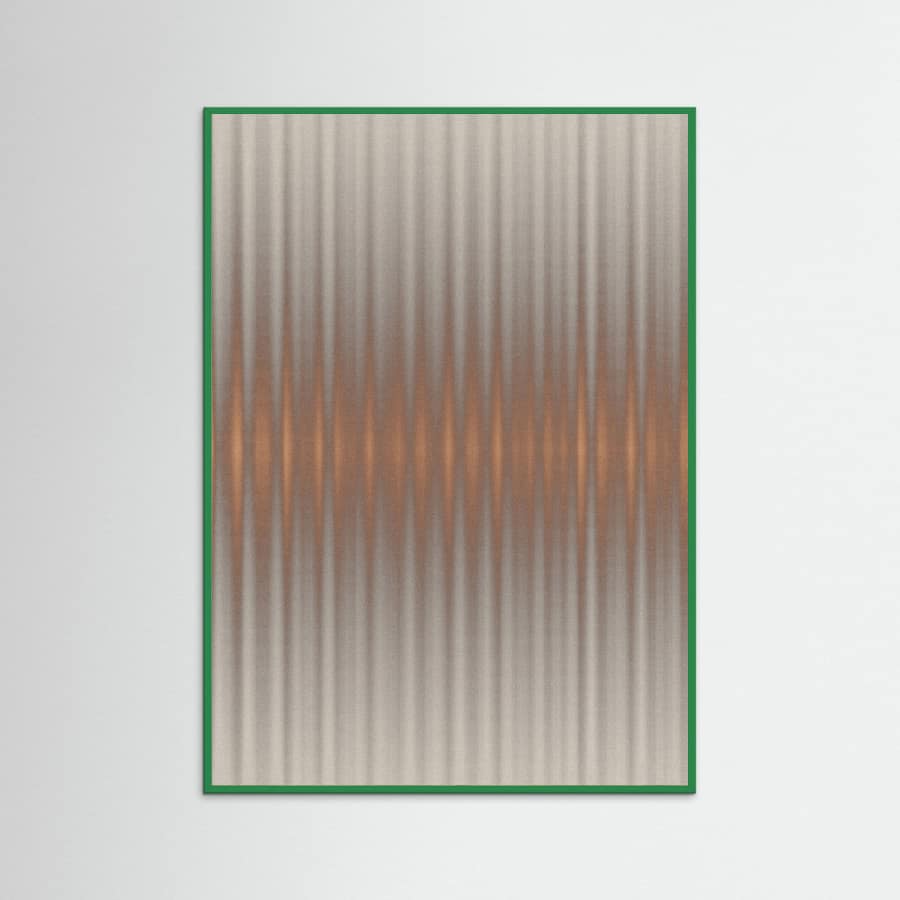 Euphoria - Gray and Orange Poster – plakat og kunsttryk