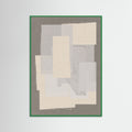 Green Wood Fabric Pattern Collage No.7 Poster
