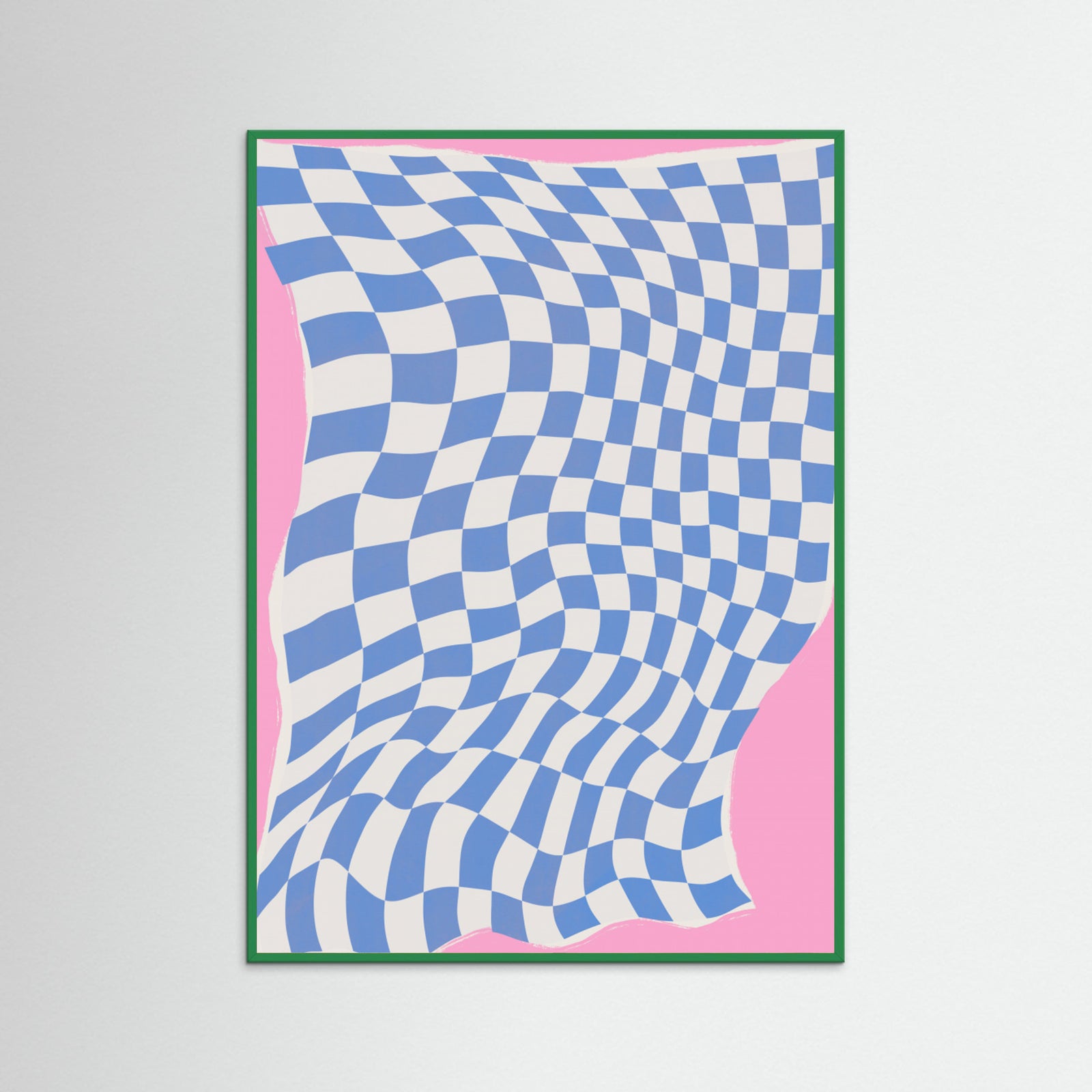 Green Wood Fabric and Wind Poster