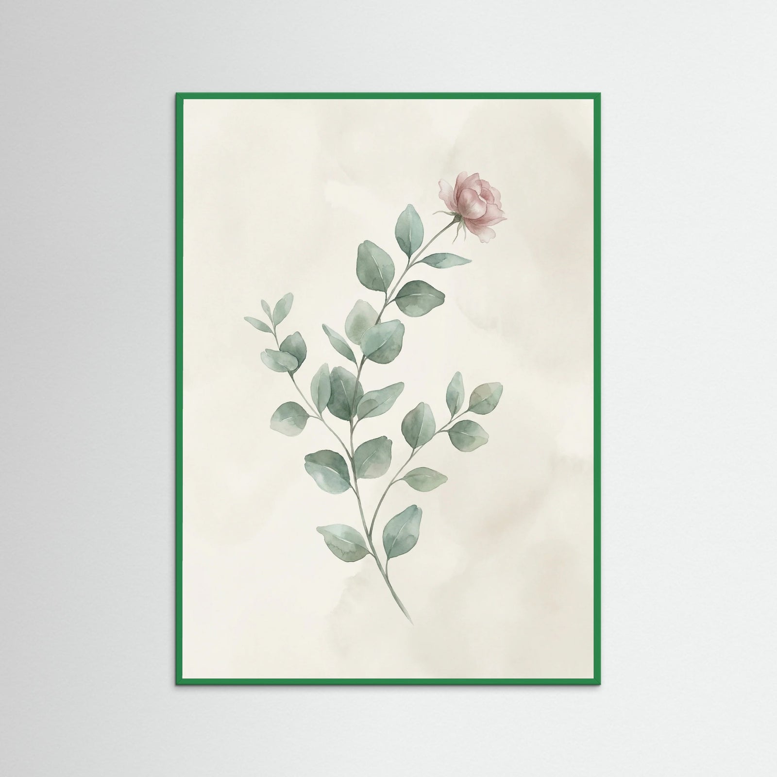 Green Wood Faded Meadow Blooms