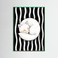 Green Wood Feline Embrace