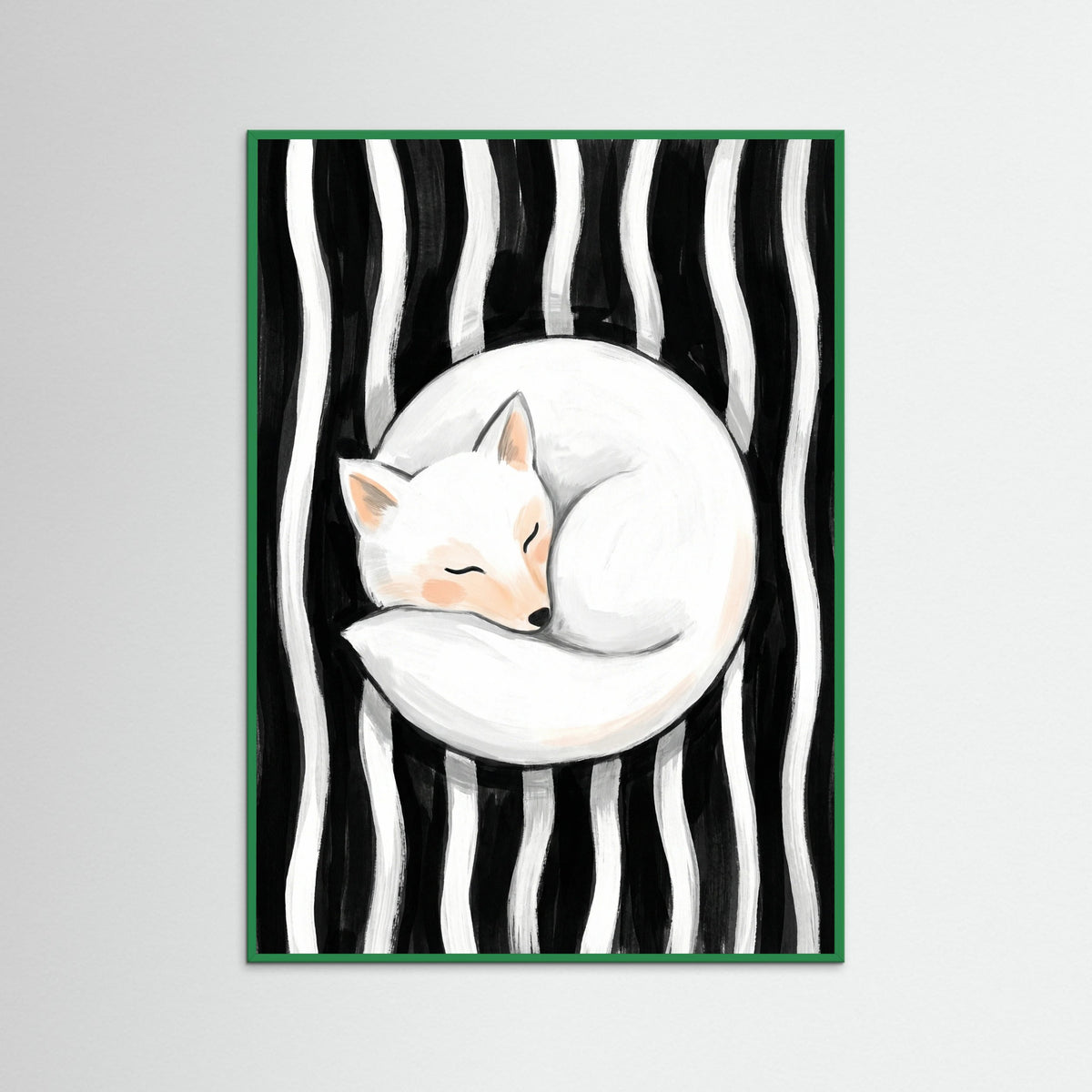 Green Wood Feline Embrace