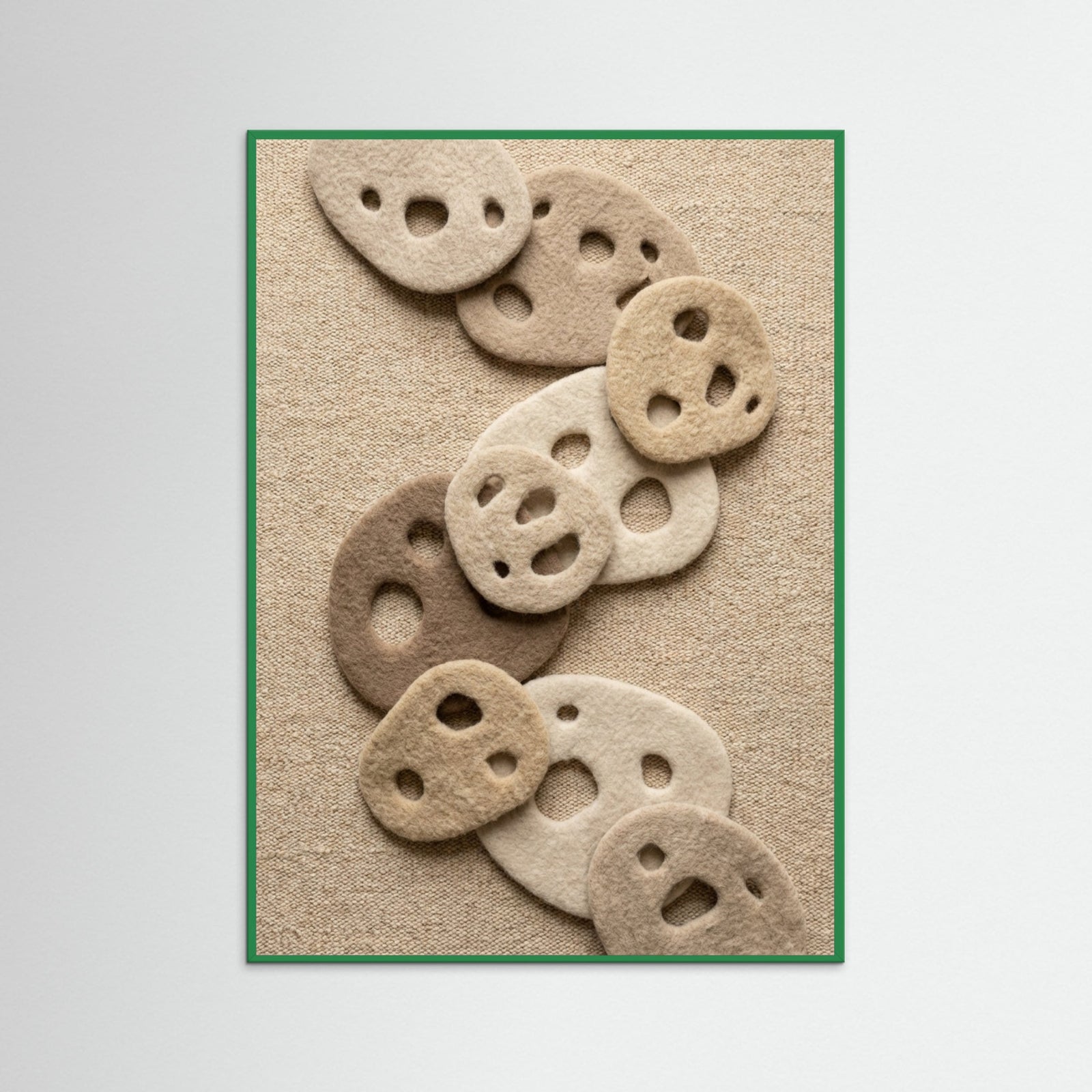 Green Wood Felted Contour Study