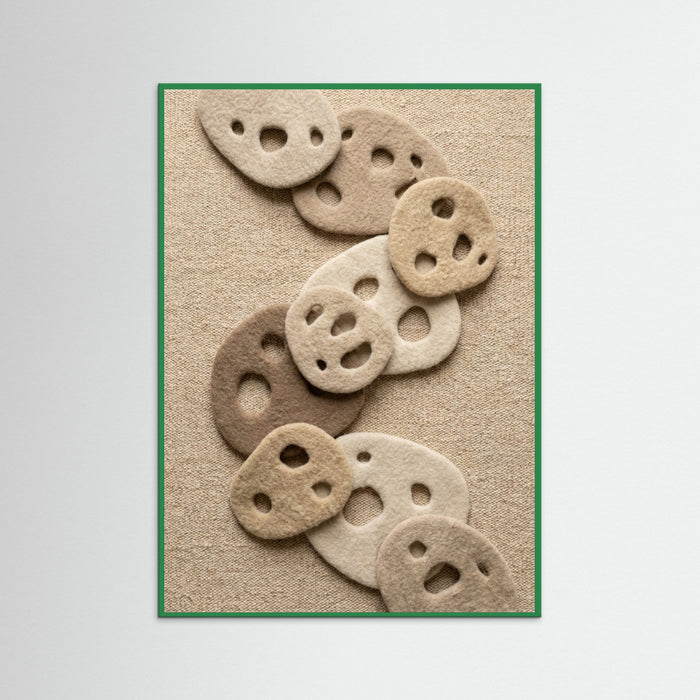 Green Wood Felted Contour Study