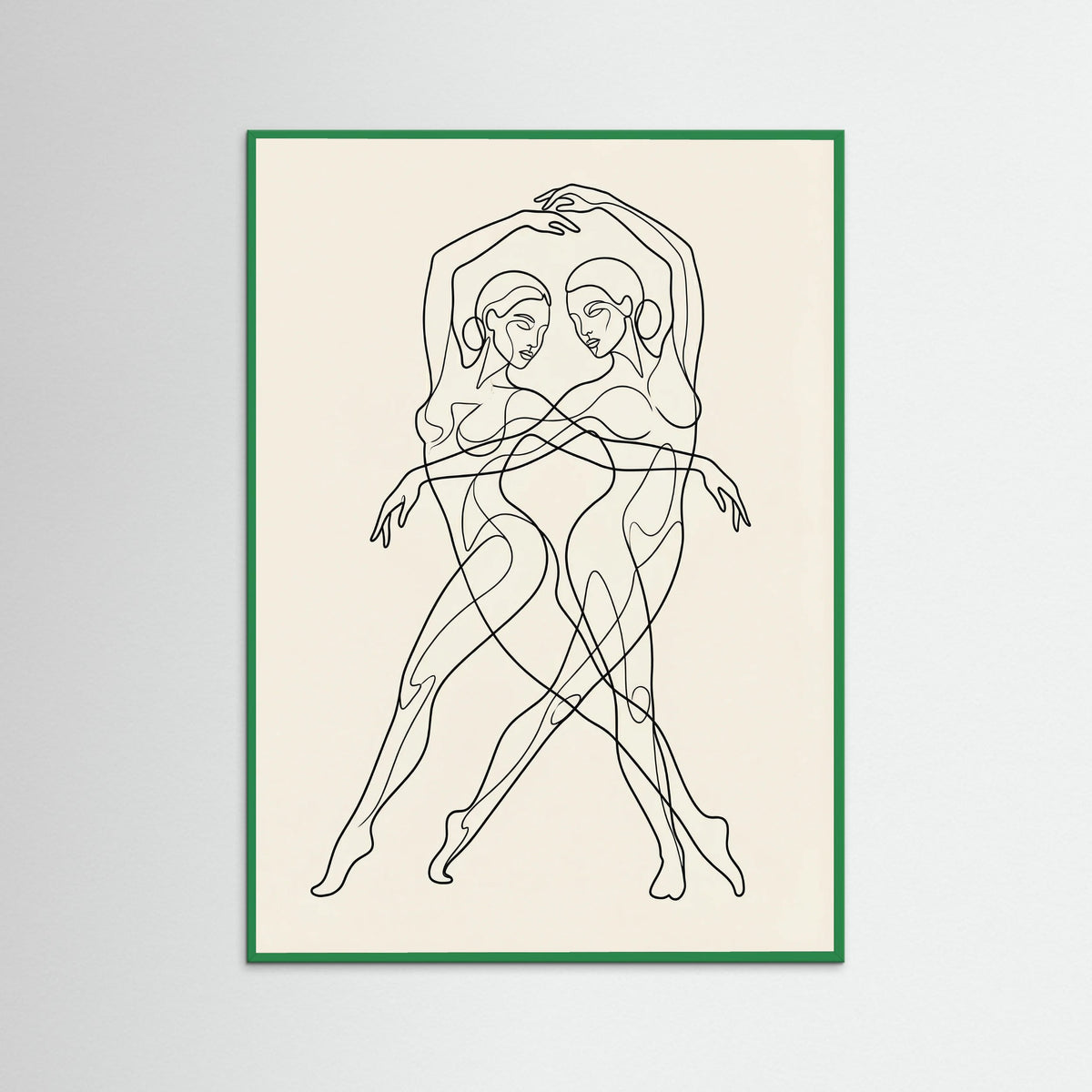 Green Wood Figurative Assemblage